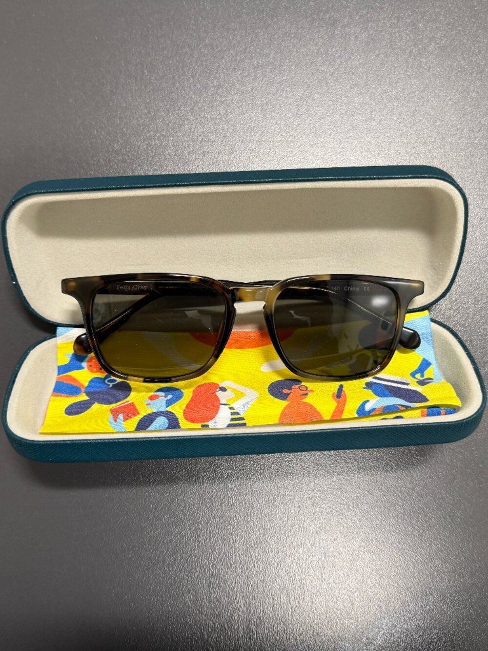Felix Gray Nash Polarized Sunglasses - Non-RX Whiskey Tortoise Frames 49-17-140
